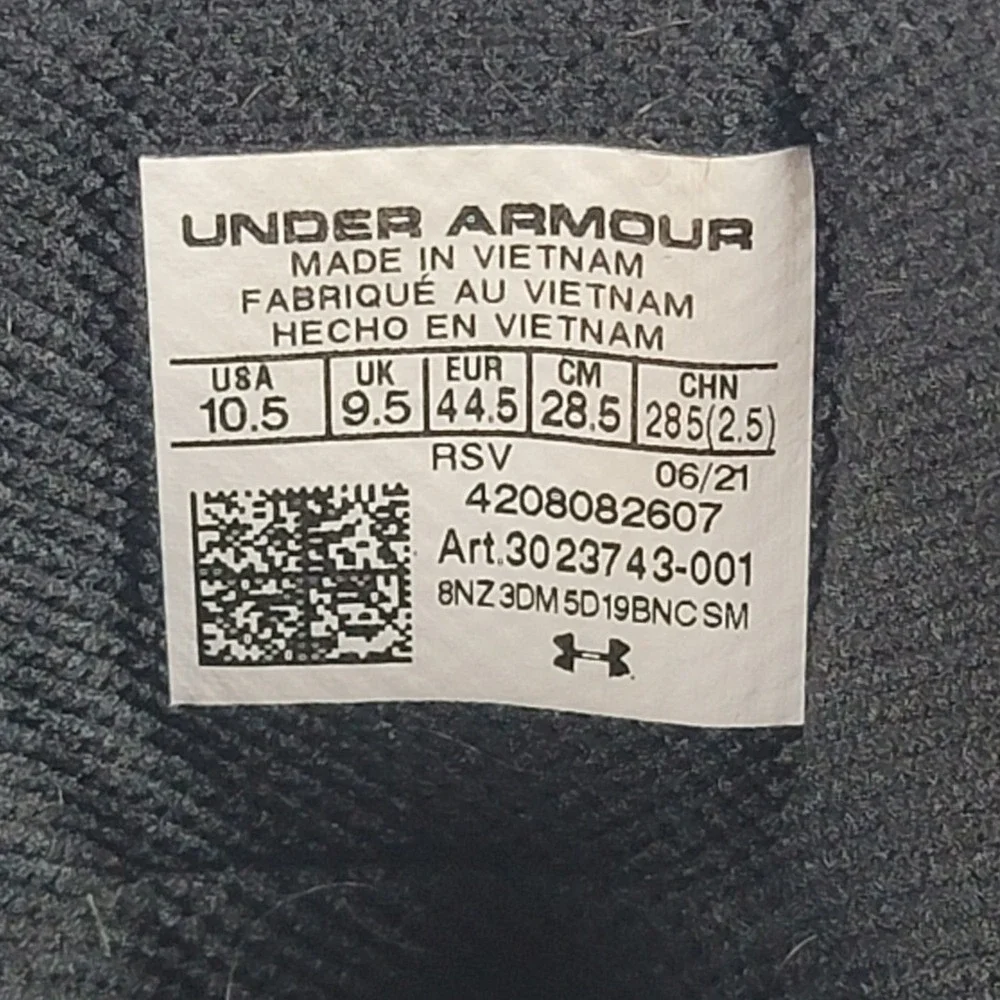 Under Armour Micro G Valsetz Tactical Boots Black Mens 10.5 3023743-001